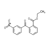 structure of CAS# 890098-28-9, Ethyl 2-(3-nitrobenzoyl)benzoate;2-Ethoxycarbonyl-3'-nitrobenzophenone