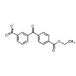 structure of CAS# 890098-31-4, Ethyl 4-(3-nitrobenzoyl)benzoate;4-ethoxycarbonyl-3'-nitrobenzophenone
