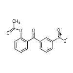structure of CAS# 890098-32-5, 2-(3-Nitrobenzoyl)phenyl acetate;2-Acetoxy-3'-nitrobenzophenone