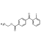 structure of CAS# 890098-37-0, Ethyl 4-(2-iodobenzoyl)benzoate;4-Ethoxycarbonyl-2'-iodobenzophenone