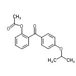 结构式 CAS# 890098-38-1, 2-(4-异丙氧基苯甲酰基)苯基乙酸酯
