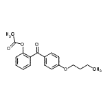 结构式 CAS# 890098-56-3, 2-(4-丁氧基苯甲酰基)苯基乙酸酯