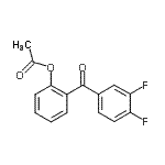 结构式 CAS# 890098-72-3, 2-(3,4-二氟苯甲酰)苯基乙酸酯