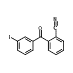 structure of CAS# 890098-77-8, 2-(3-Iodobenzoyl)benzonitrile;2-cyano-3'-iodobenzophenone