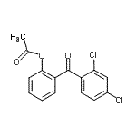 结构式 CAS# 890098-78-9, 2-(2,4-二氯苯甲酰基)苯基乙酸酯