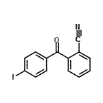 结构式 CAS# 890098-79-0, 2-(4-碘苯甲酰基)苯甲腈