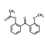 structure of CAS# 890098-81-4, 2-(2-Methoxybenzoyl)phenyl acetate;2-Acetoxy-2'-methoxybenzophenone