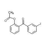 结构式 CAS# 890099-25-9, 2-(3-碘苯甲酰基)苯基乙酸酯