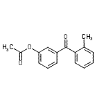 结构式 CAS# 890099-30-6, 3-(2-甲基苯甲酰)苯基乙酸酯