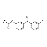 structure of CAS# 890099-47-5, 3-(3-Fluorobenzoyl)phenyl acetate;3-Acetoxy-3'-fluorobenzophenone