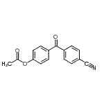 structure of CAS# 890099-56-6, 4-(4-Cyanobenzoyl)phenyl acetate;4-Acetoxy-4'-cyanobenzophenone
