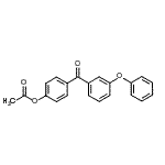 structure of CAS# 890099-58-8, 4-(3-Phenoxybenzoyl)phenyl acetate;4-Acetoxy-3'-phenoxybenzophenone