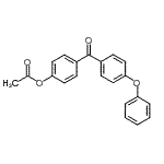 structure of CAS# 890099-60-2, 4-(4-Phenoxybenzoyl)phenyl acetate;4-Acetoxy-4'-phenoxybenzophenone