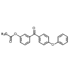 structure of CAS# 890099-75-9, 3-(4-Phenoxybenzoyl)phenyl acetate;3-Acetoxy-4'-phenoxybenzophenone