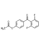 结构式 CAS# 890100-01-3, 4-(2,6-二氟苯甲酰)苯基乙酸酯