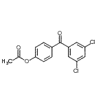 结构式 CAS# 890100-15-9, 4-(3,5-二氯苯甲酰基)苯基乙酸酯