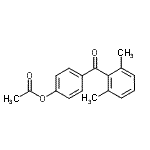 结构式 CAS# 890100-33-1, 4-(2,6-二甲基苯甲酰)苯基乙酸酯