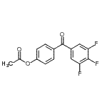 结构式 CAS# 890100-39-7, 4-(3,4,5-三氟苯甲酰)苯基乙酸酯