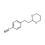 structure of CAS# 89013-02-5, 4-[2-(1,3-Dioxan-2-yl)ethyl]benzonitrile;4-(1,3-Dioxan-2-ylethyl)benzonitrile
