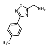 结构式 CAS# 890324-74-0, 1-[3-(4-甲基苯基)-1,2,4-恶二唑-5-基]甲胺