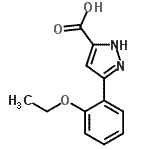 结构式 CAS# 890621-20-2, 3-(2-乙氧基苯基)-1H-吡唑-5-羧酸