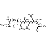 CAS#: 89202-80-2， Glycyl-L-phenylalanyl-L-leucyl-N<sup>5</sup>-(diaminomethylene)-L-ornithyl-N<sup>5</sup>-(diaminomethylene)-L-ornithyl-L-isoleucyl-N<sup>5</sup>-(diaminomethylene)-L-ornithyl-L-prolyl-L-lysyl-L-leucyl-L-lysine