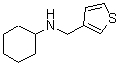 structure of CAS# 892592-33-5, N-(3-Thienylmethyl)cyclohexanamine;N-(thiophen-3-ylmethyl)cyclohexanamine;N-cyclohexyl-N-(3-thienylmethyl)amine;AN-465/43369069