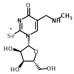 CAS 登录号：89314-80-7， 1-[(2R,3R,4S,5R)-3,4-二羟基-5-(羟基甲基)四氢呋喃-2-基]-2-lambda<sup>1</sup>-硒基-5-(甲基氨基甲基)嘧啶-4-酮