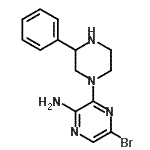 CAS#: 893612-07-2， 5-Bromo-3-(3-phenyl-1-piperazinyl)-2-pyrazinamine