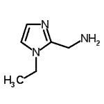 structure of CAS# 893729-81-2, (1-ethylimidazol-2-yl)methanamine;(1-ethyl-1H-imidazol-2-yl)methanamine;[(1-ethyl-1H-imidazol-2-yl)methyl]amine dihydrochloride;C-(1-Ethyl-1H-imidazol-2-yl)-methylamine
