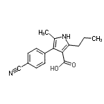 CAS#: 894074-69-2， 4-(4-Cyanophenyl)-5-methyl-2-propyl-1H-pyrrole-3-carboxylic acid