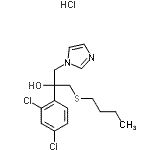 CAS 登录号：89433-57-8， 1-(丁基硫基)-2-(2,4-二氯苯基)-3-(1H-咪唑-1-基)-2-丙醇盐酸盐(1:1)