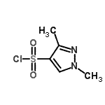结构式 CAS# 89501-93-9, 1,3-二甲基-1H-吡唑-4-磺酰氯