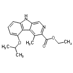 CAS#: 89592-45-0， Ethyl 5-isopropoxy-4-methyl-9H-beta-carboline-3-carboxylate
