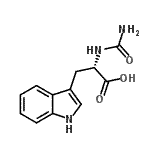 CAS 登录号：89595-64-2， N-氨基甲酰-L-色氨酸