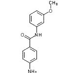 结构式 CAS# 897594-57-9, 4-氨基-N-(3-甲氧基苯基)苯甲酰胺