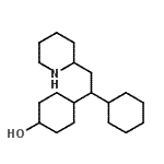 CAS#: 89787-89-3， 4-[1-Cyclohexyl-2-(2-piperidinyl)ethyl]cyclohexanol