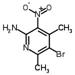 CAS#: 89791-76-4， 5-Bromo-4,6-dimethyl-3-nitro-2-pyridinamine