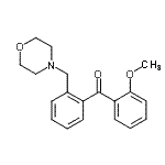 结构式 CAS# 898749-96-7, (2-甲氧基苯基)[2-(4-吗啉基甲基)苯基]甲酮