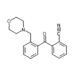结构式 CAS# 898750-05-5, 2-[2-(4-吗啉基甲基)苯甲酰基]苯甲腈