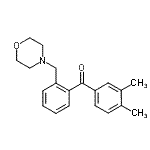 结构式 CAS# 898750-56-6, (3,4-二甲基苯基)[2-(4-吗啉基甲基)苯基]甲酮