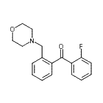 结构式 CAS# 898750-74-8, (2-氟苯基)[2-(4-吗啉基甲基)苯基]甲酮