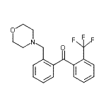 结构式 CAS# 898750-77-1, [2-(4-吗啉基甲基)苯基][2-(三氟甲基)苯基]甲酮