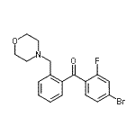 结构式 CAS# 898750-86-2, (4-溴-2-氟苯基)[2-(4-吗啉基甲基)苯基]甲酮