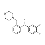 结构式 CAS# 898751-17-2, (3,4-二氟苯基)[2-(4-吗啉基甲基)苯基]甲酮