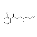 结构式 CAS# 898751-18-3, 乙基4-(2-溴苯基)-4-氧代丁酸酯
