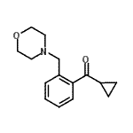 结构式 CAS# 898751-29-6, 环丙基[2-(4-吗啉基甲基)苯基]甲酮