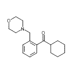structure of CAS# 898751-41-2, Cyclohexyl[2-(4-morpholinylmethyl)phenyl]methanone;Cyclohexyl 2-(morpholinomethyl)phenyl ketone;MFCD03842453