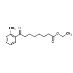 结构式 CAS# 898751-42-3, 乙基8-(2-甲基苯基)-8-氧代辛酸酯