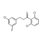 结构式 CAS# 898751-60-5, 3-(3-氯-5-氟苯基)-1-(2,6-二氯苯基)-1-丙酮